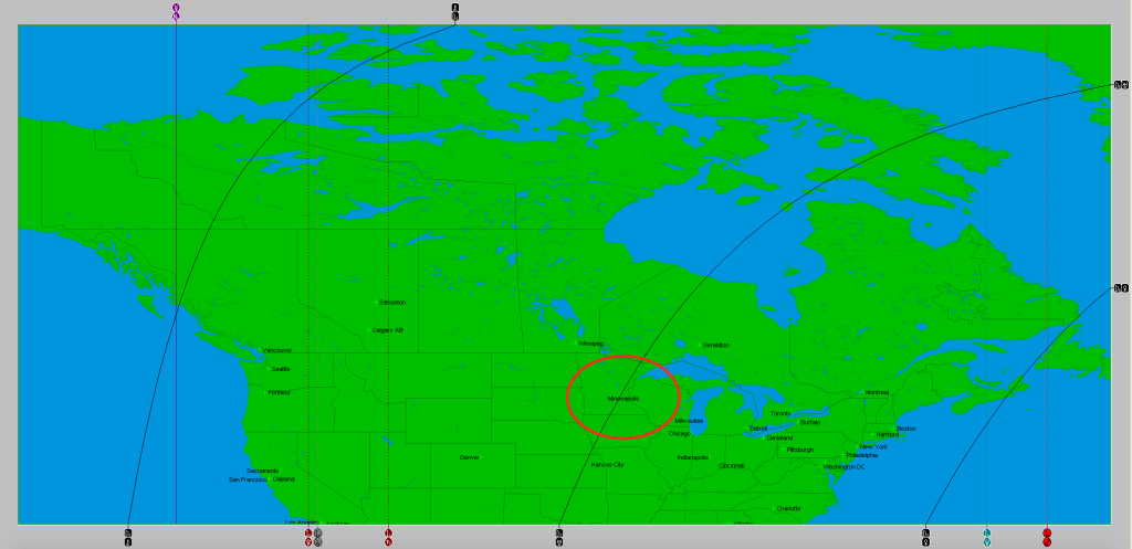 Uranus DS line pass by Minneapolis, where start the protest because of the death of Floyd